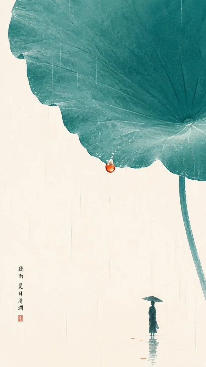 Theme direction: Oriental Zen minimalist character illustra…