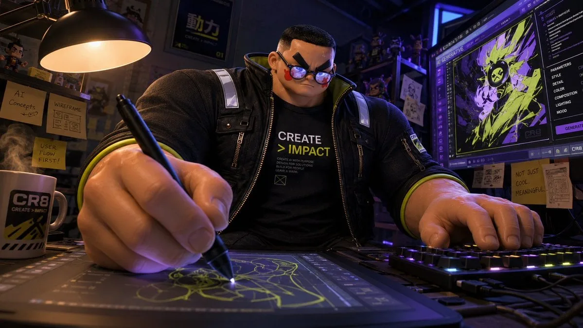 A 3D animated CG character in cinematic animation style. ...