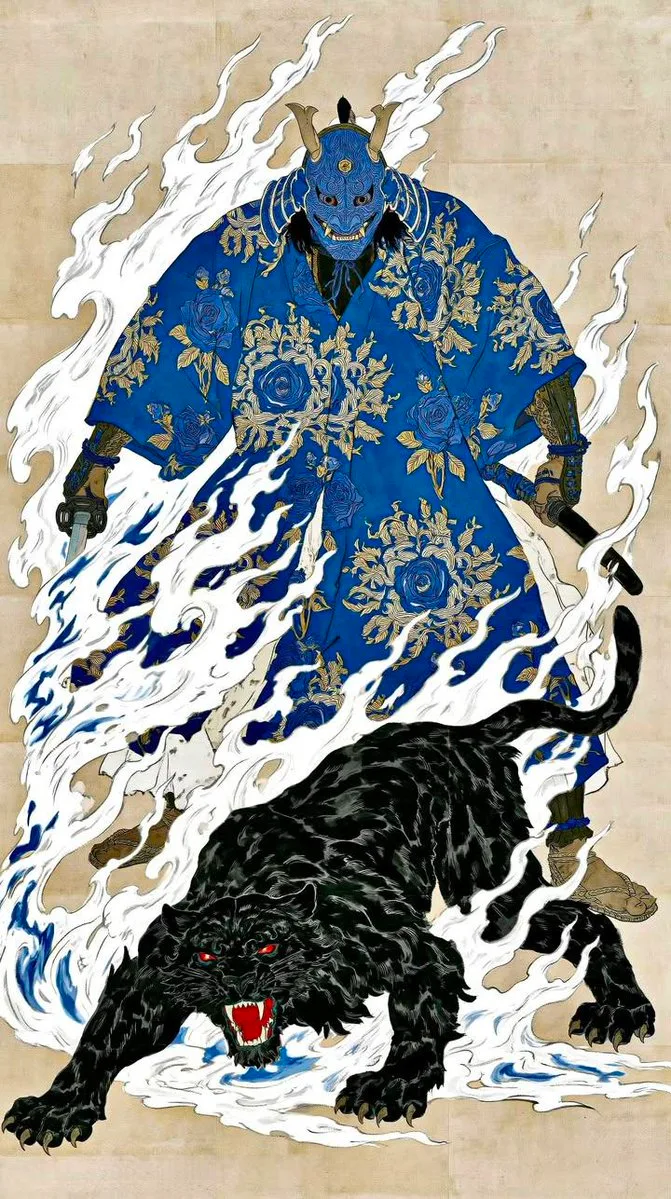 Masterpiece, ultra-detailed Japanese ukiyo-e inspired ill...