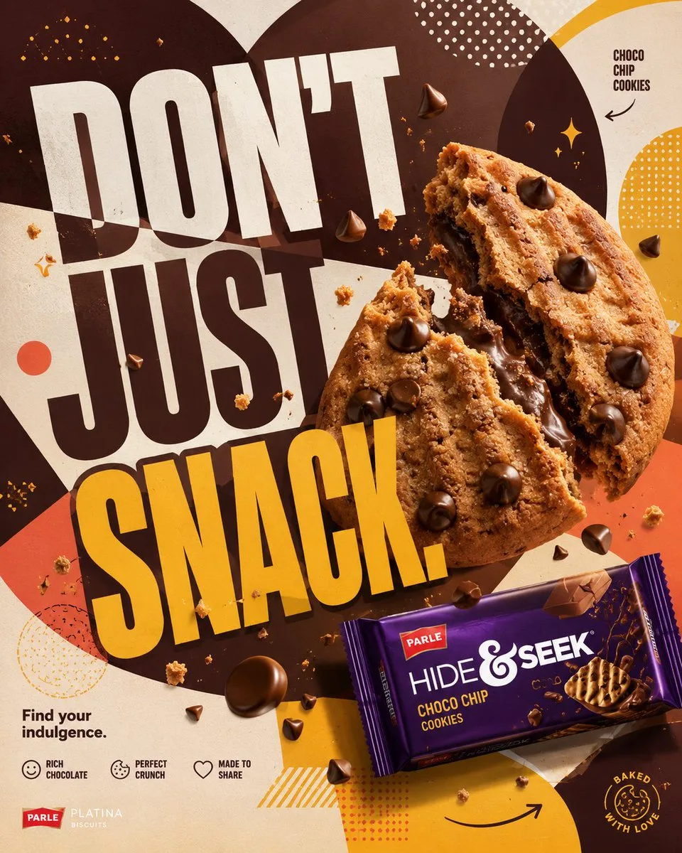 Act as the Global Creative Director for Parle Hide & Seek...