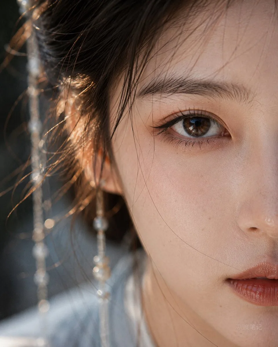 Film-level hyper-realistic close-up portrait photography of…