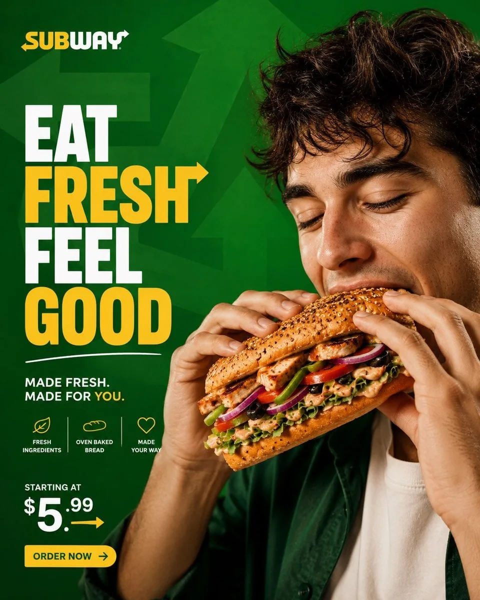 Act as an award-winning food advertising creative directo...