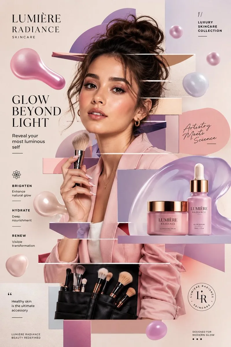 Ultra-premium editorial magazine cover poster design feat...