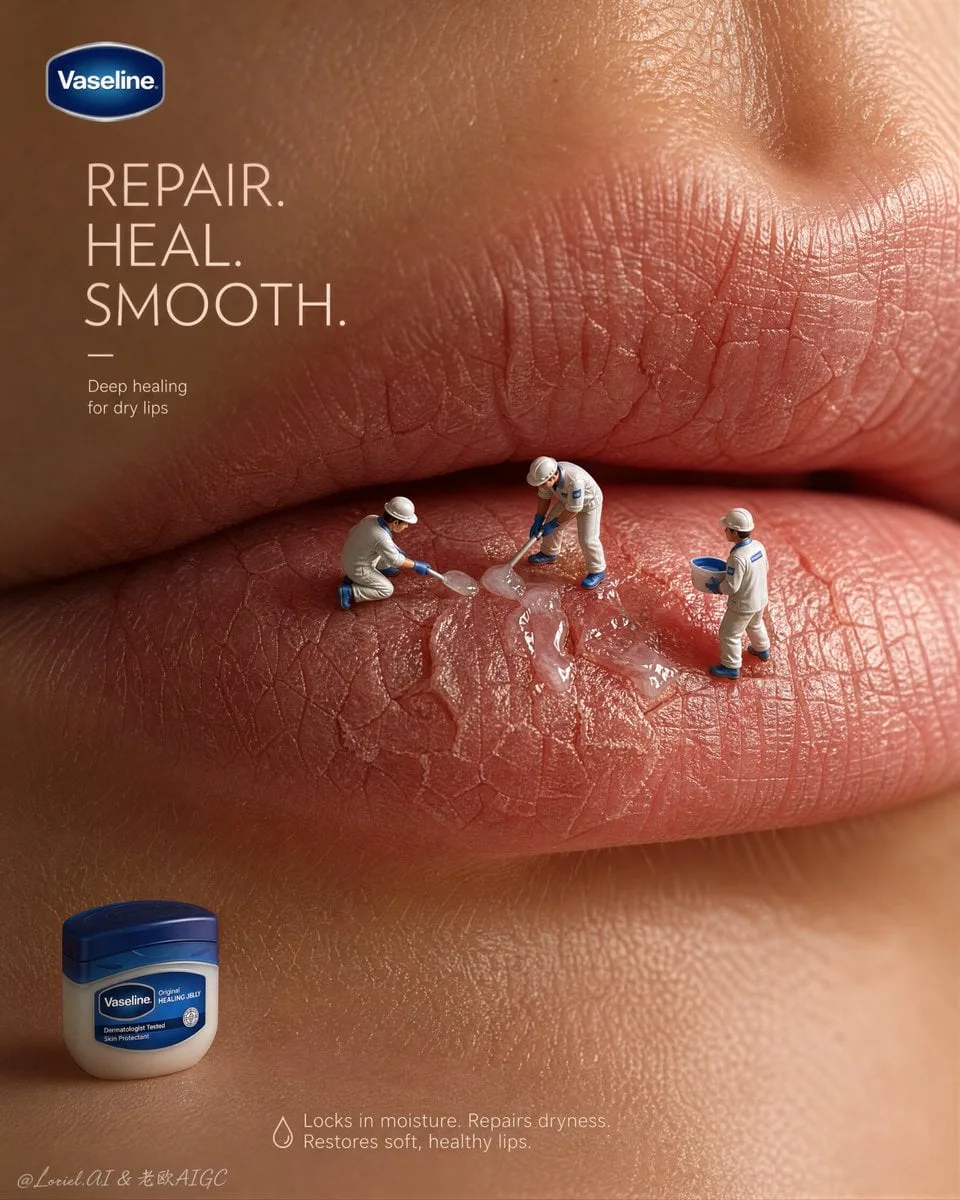 Create an ultra-premium skincare advertising poster for V...