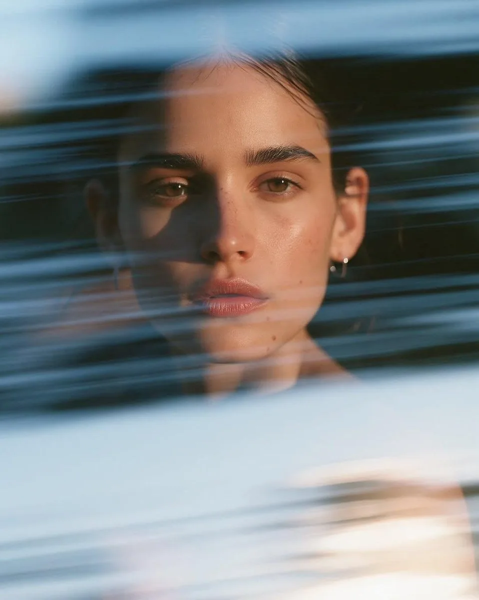 Ultra-realistic cinematic close-up portrait of a beautifu...