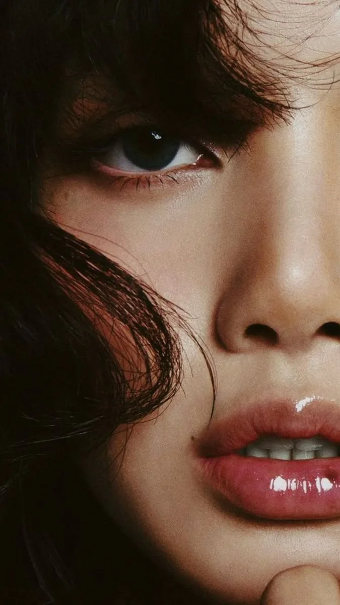 An ultra-realistic editorial beauty portrait featuring an...