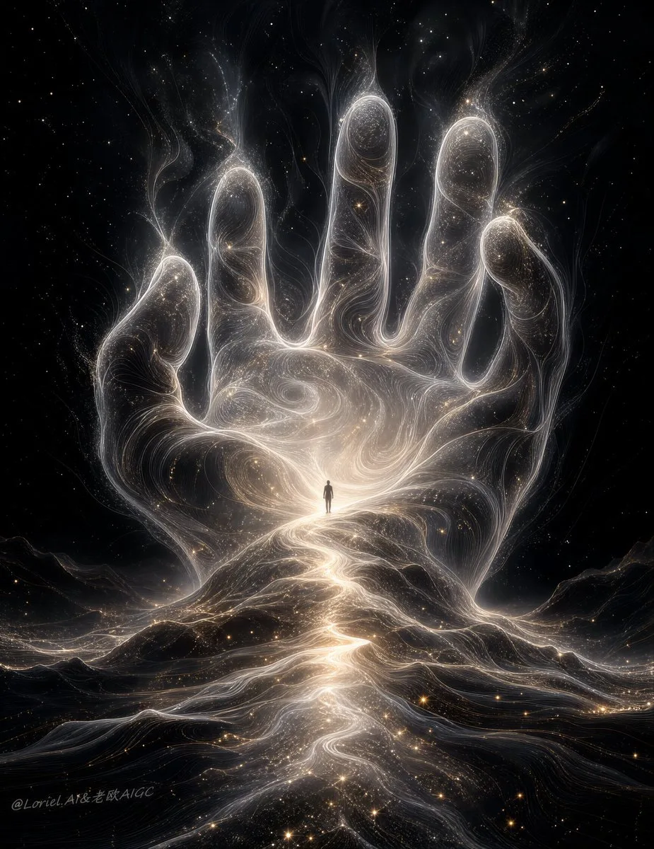 Create an ultra-premium vertical cosmic fantasy illustrat...