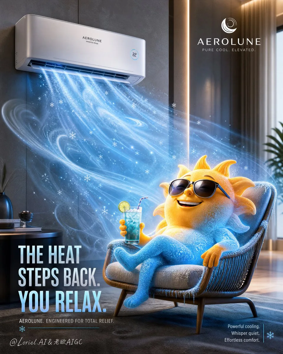 Create an ultra-premium advertising poster for a fictiona...