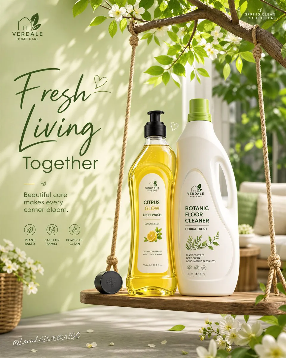 Create an ultra-premium commercial household-cleaning adv...