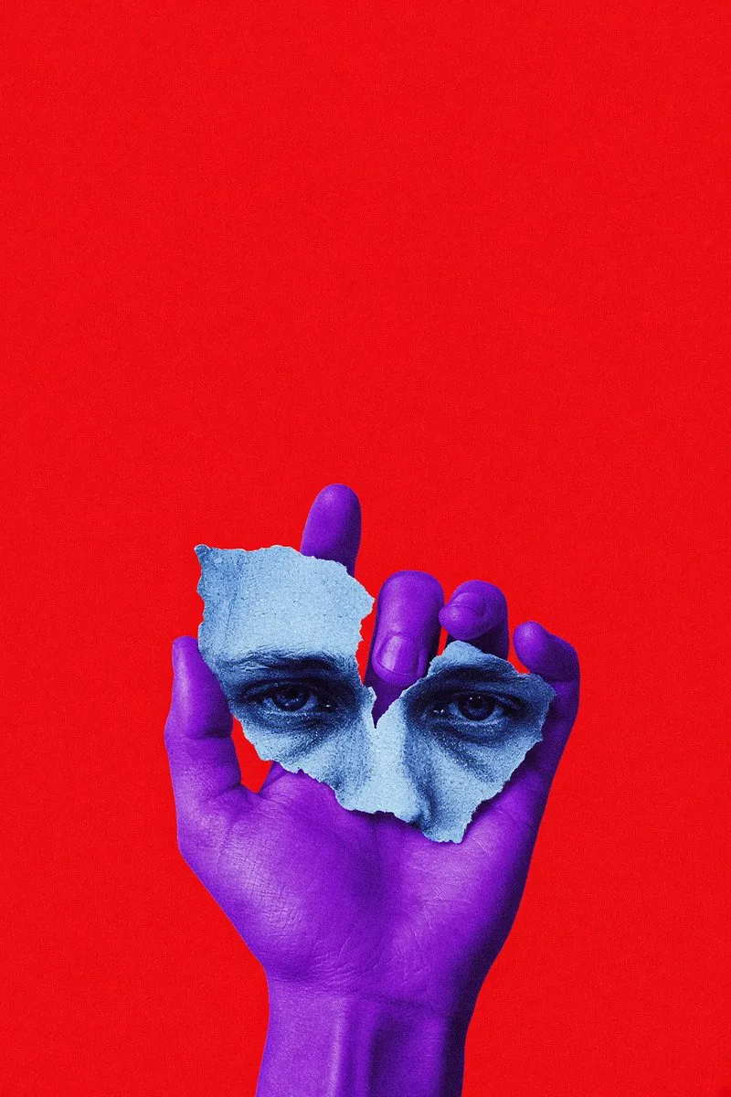 A flat bright red poster background with nothing else in ...