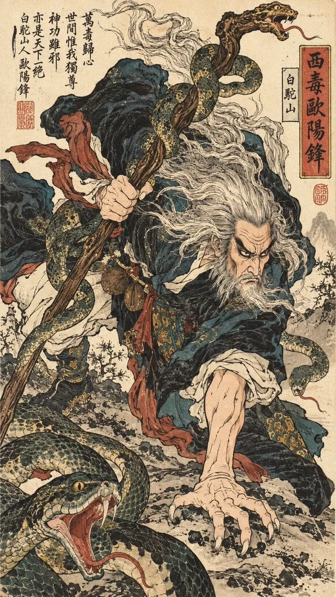 Oriental martial arts ukiyo-e figure painting. Based on the…
