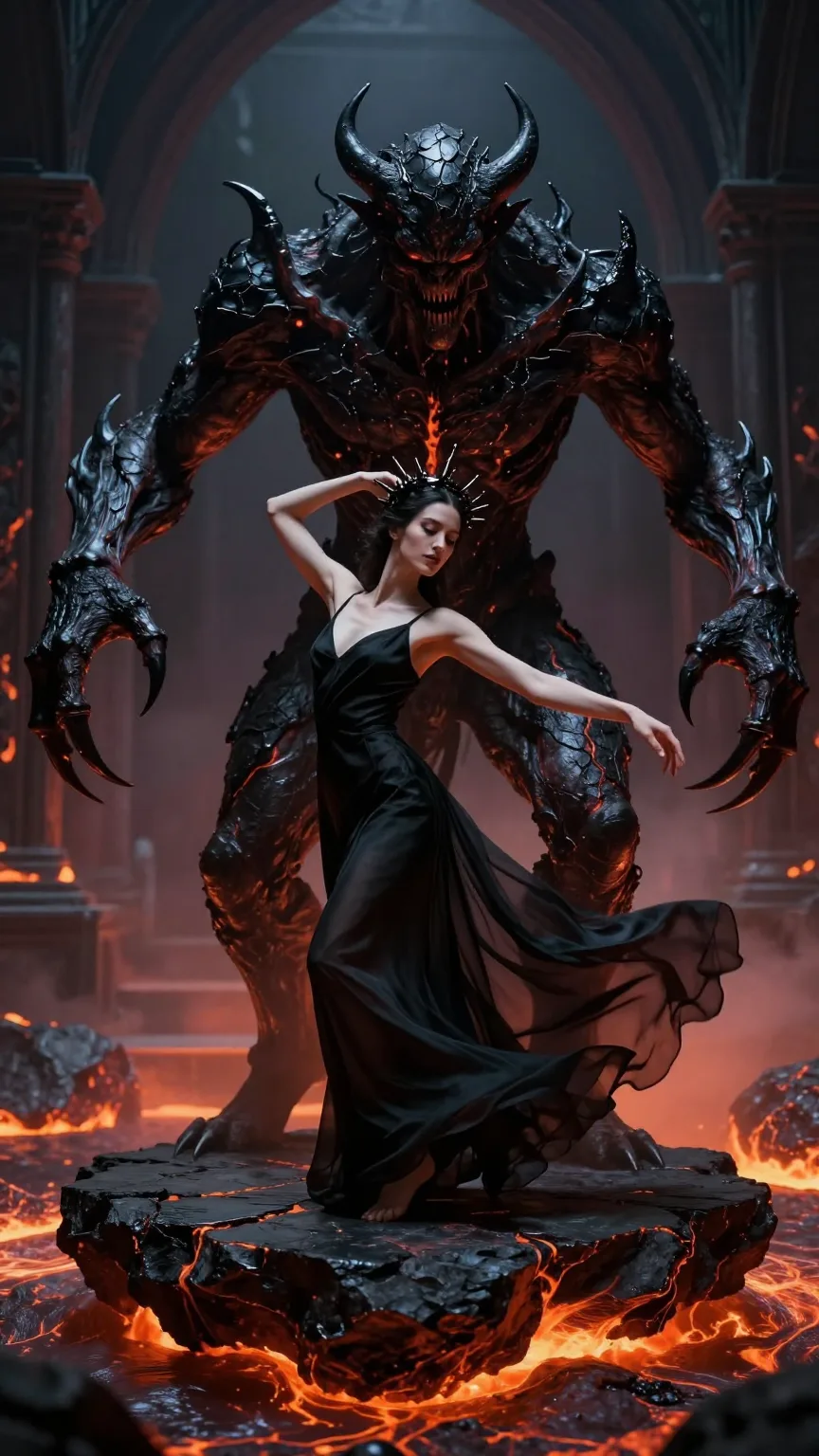Dark Fantasy Photography, a breathtaking, dynamic waist-u...