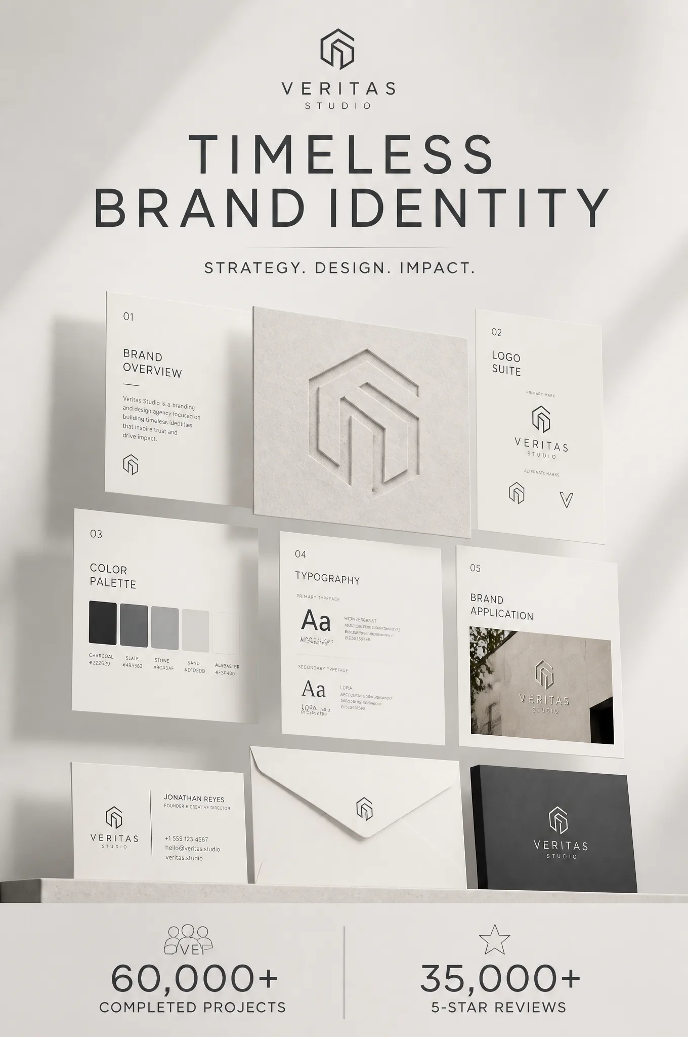 A sleek, minimalist vertical editorial visual advertiseme...