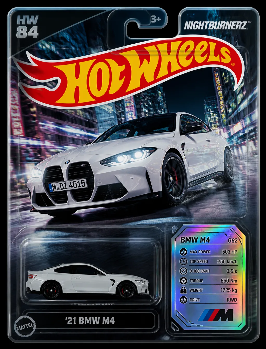 Карточка Hot Wheels с BMW M4