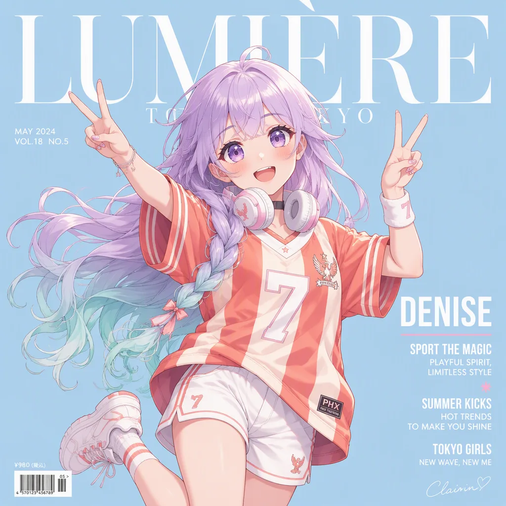 Аниме-обложка модного журнала LUMIÈRE