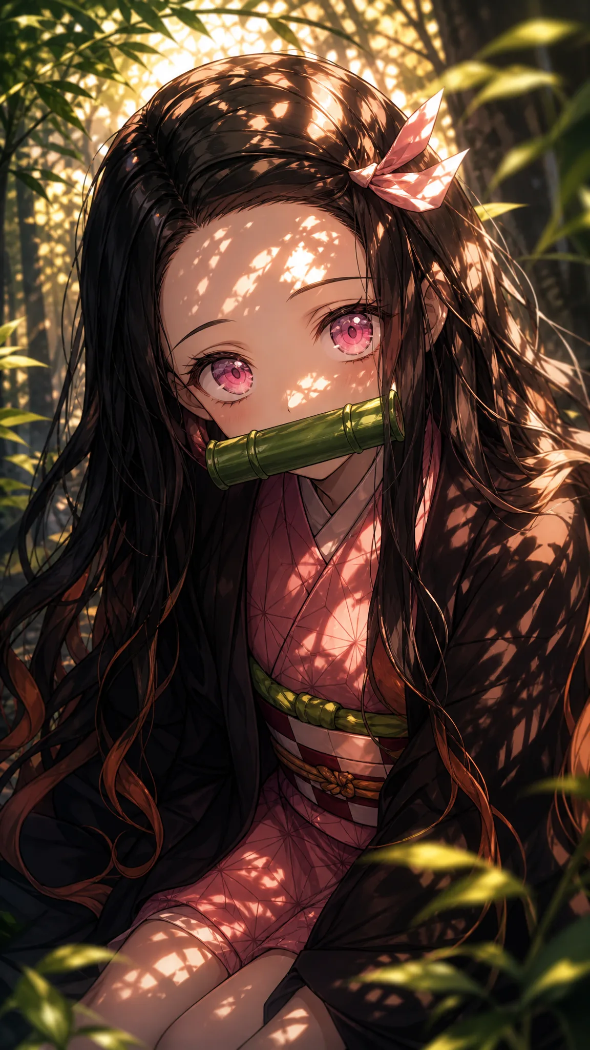 A masterfully rendered digital anime illustration of Nezu...
