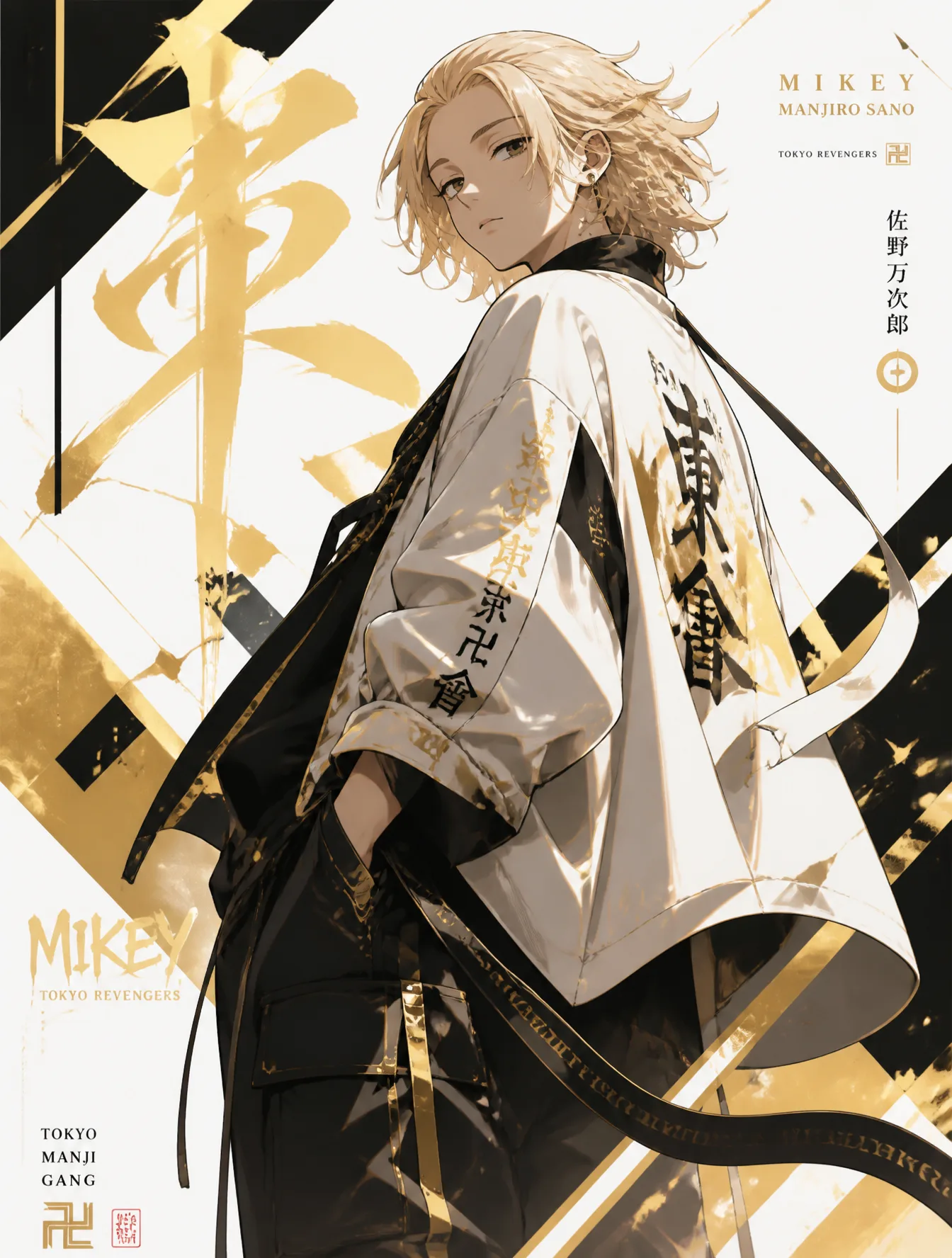 Create a premium character key visual featuring {Characte...