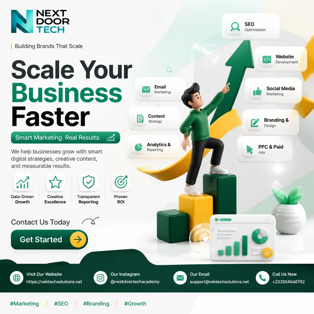 Пост в соцсети для Next Door Tech
