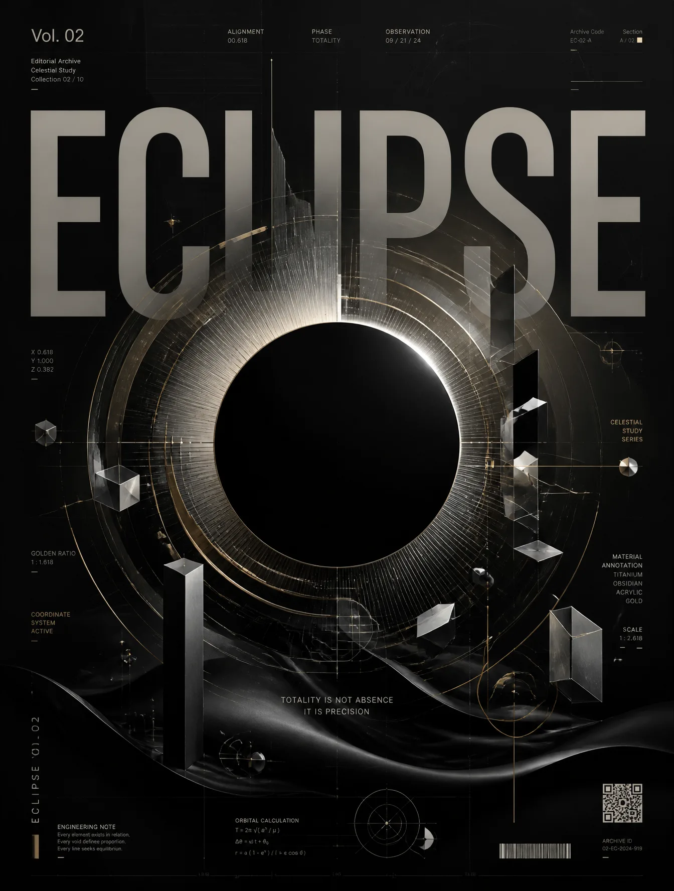Vol. 02 — ECLIPSEAbstract Swiss Editorial Poster Prompt1....