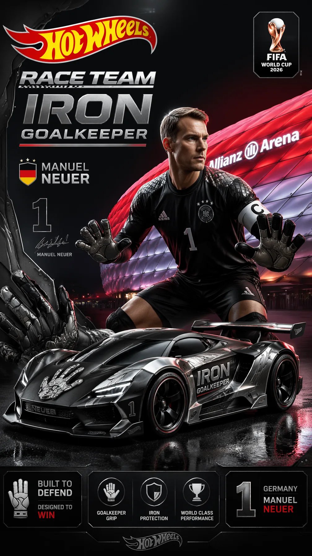 Germany — Manuel Neuer — HW Race Team Iron Goalkeeper “9:...