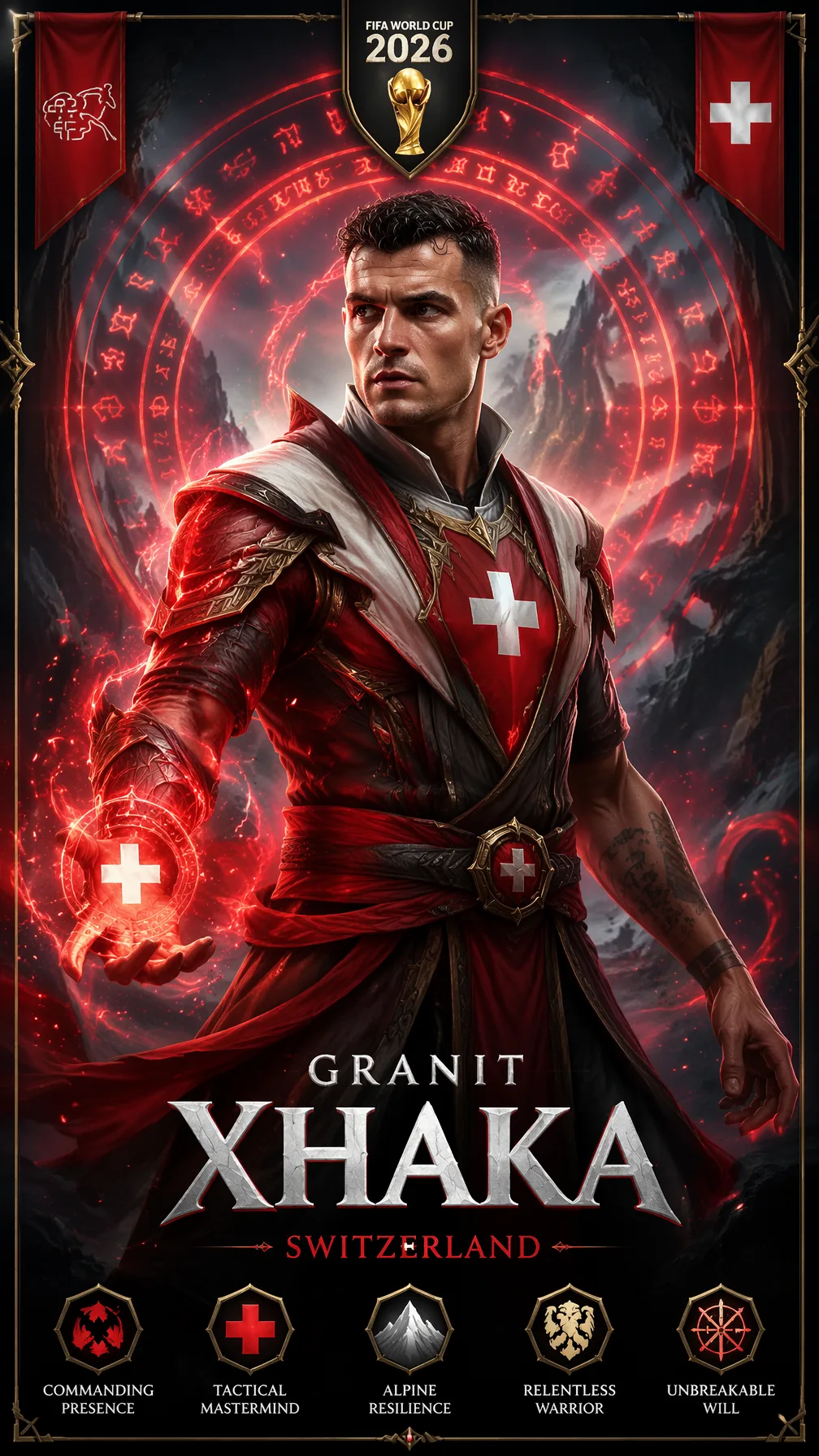Switzerland — Granit Xhaka — Mortal Kombat meets League o...