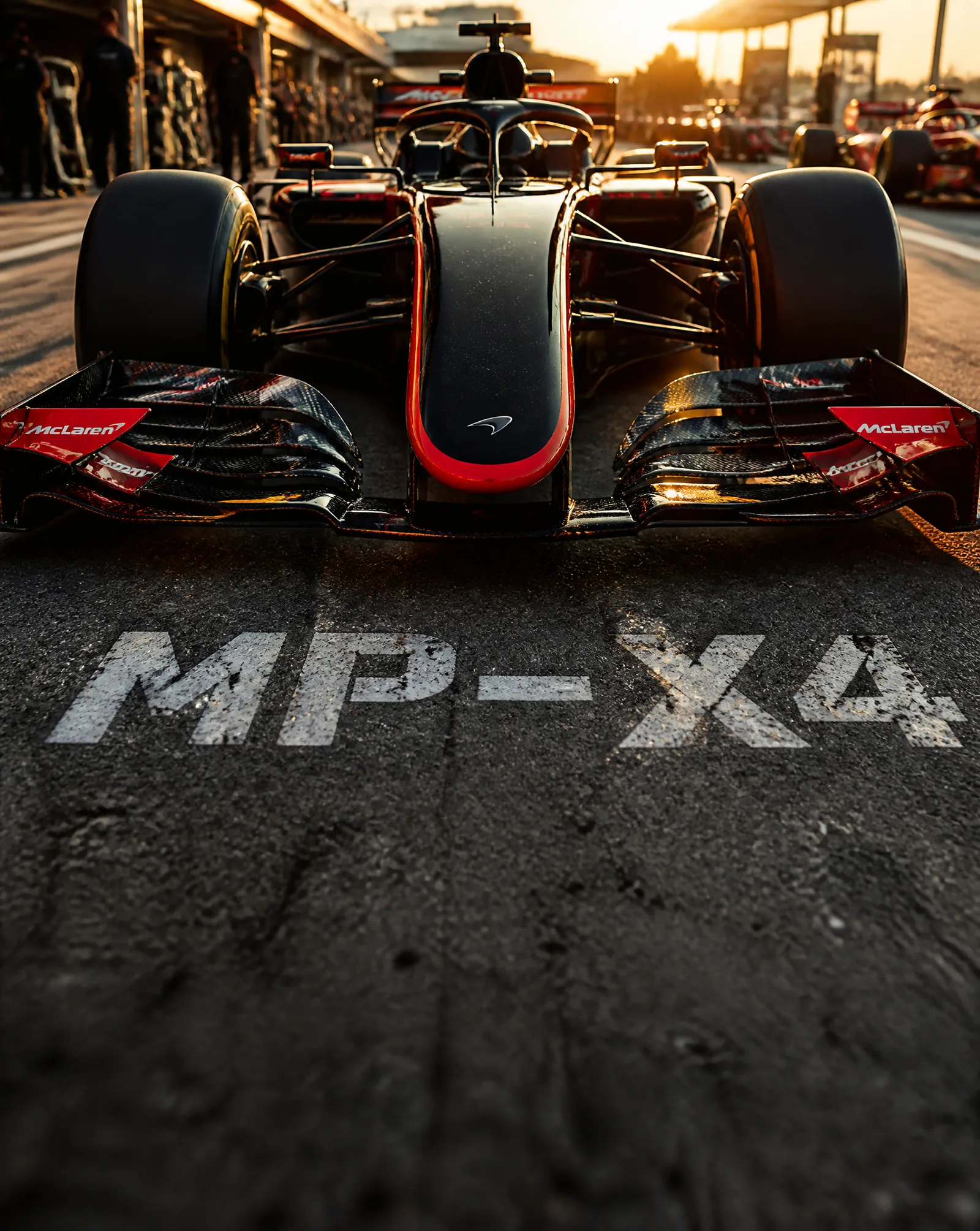 Болид F1 McLaren крупным планом