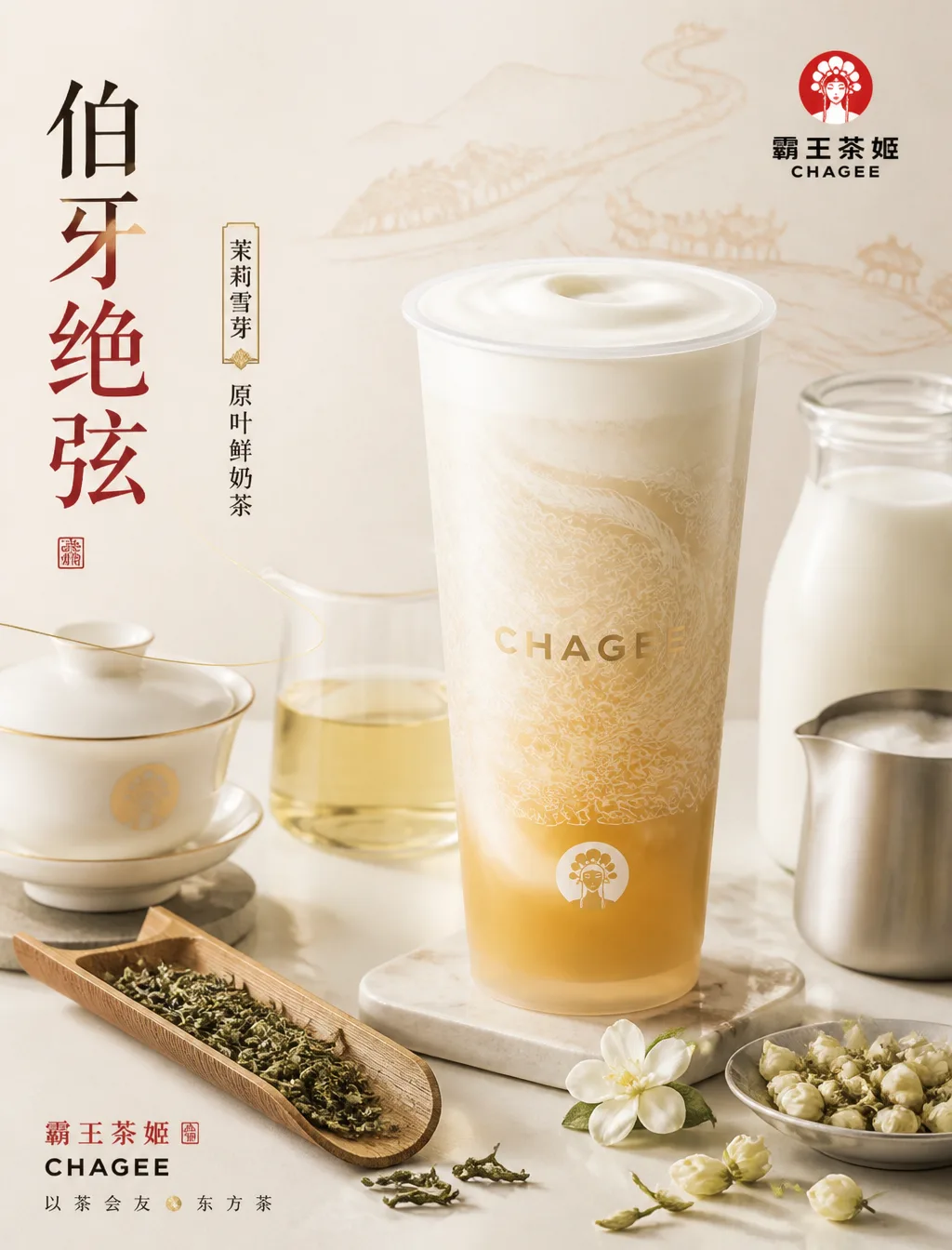 # Role You are a "new Chinese tea drink brand visual system…