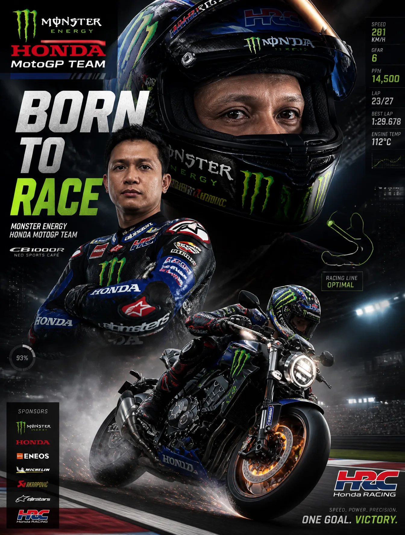 Monster Energy HONDA MotoGP Team VersionCreate an action-...