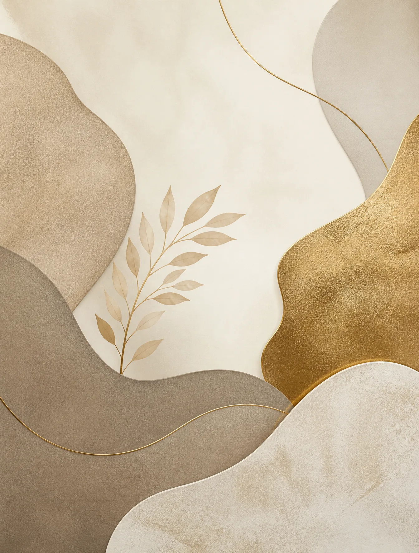 Create a luxurious abstract wall art design with layered ...