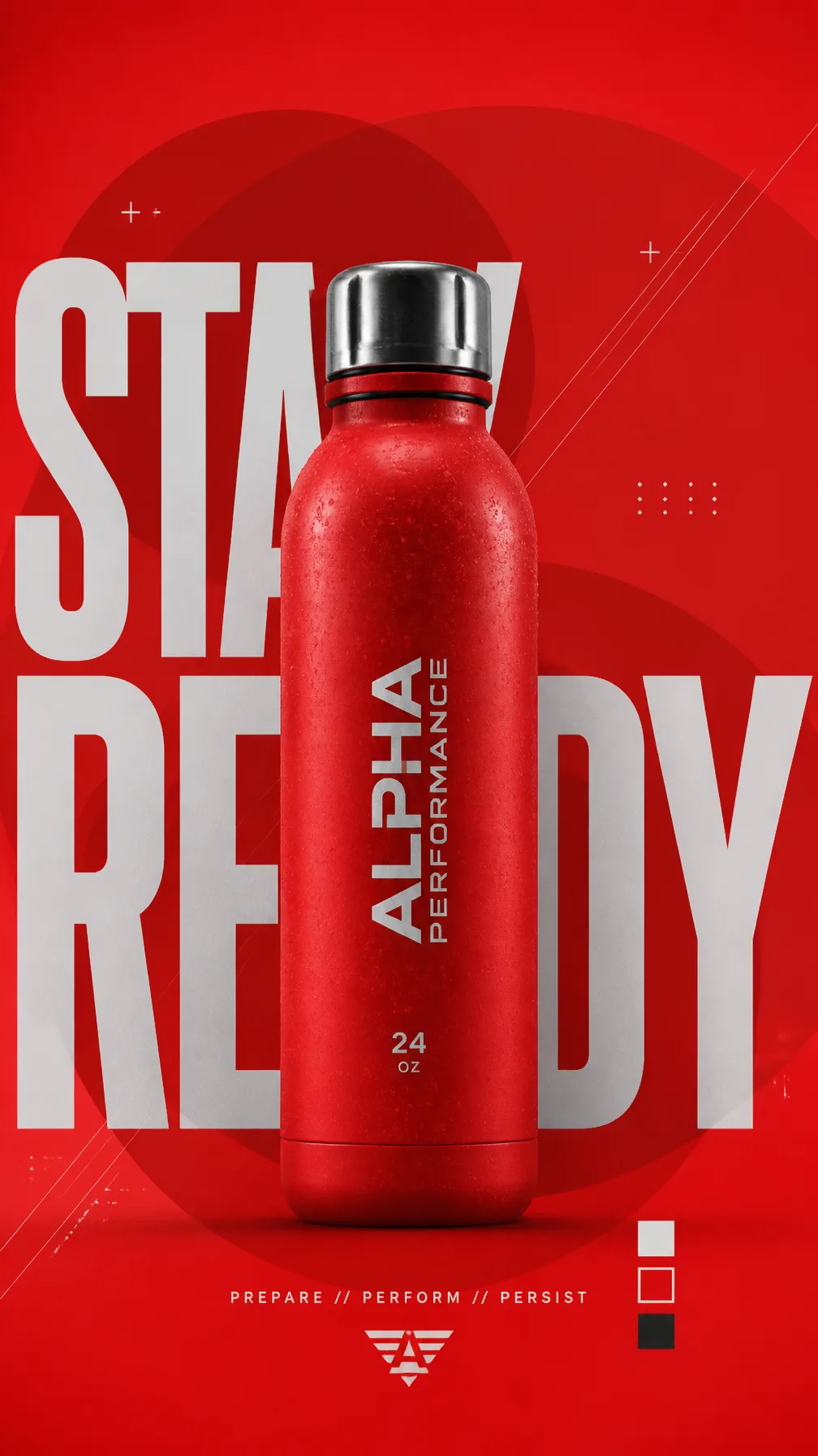 A premium commercial sports campaign poster.Central Subje...