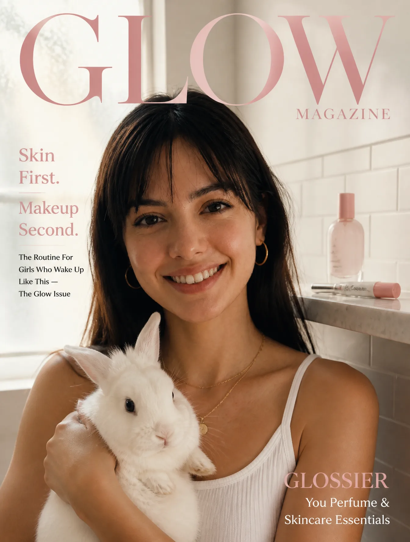 [SUBJECT]: A naturally beautiful girl with glowing no-mak...
