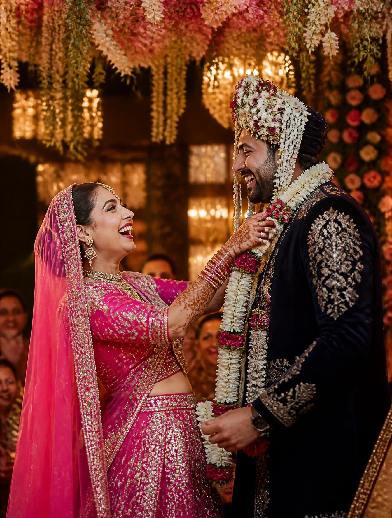 "An ultra-realistic DSLR cinematic portrait of a bride an...