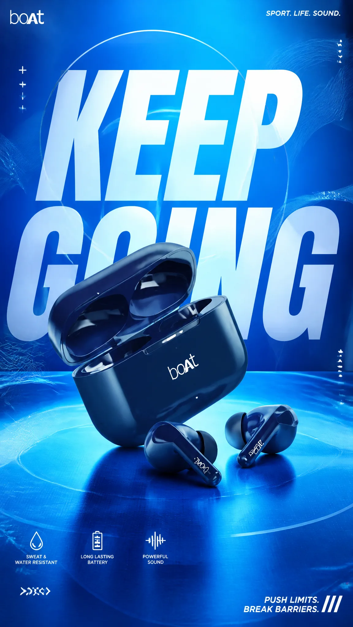 A premium commercial sports-lifestyle advertising poster....