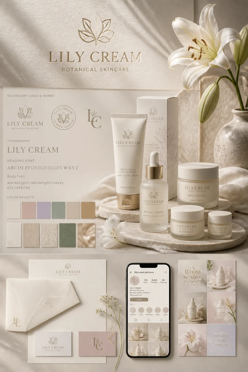 Create a high-end luxury brand identity presentation for ...