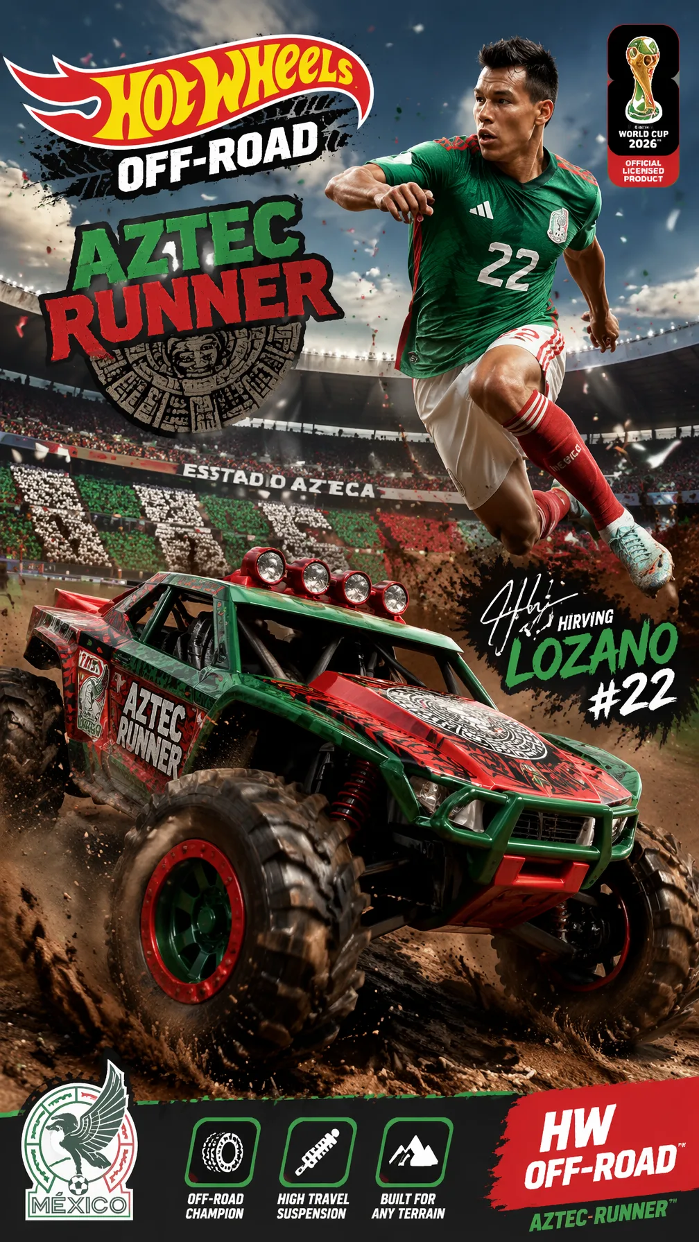 Mexico — Hirving Lozano — HW Off-Road Aztec Runner “9:16 ...