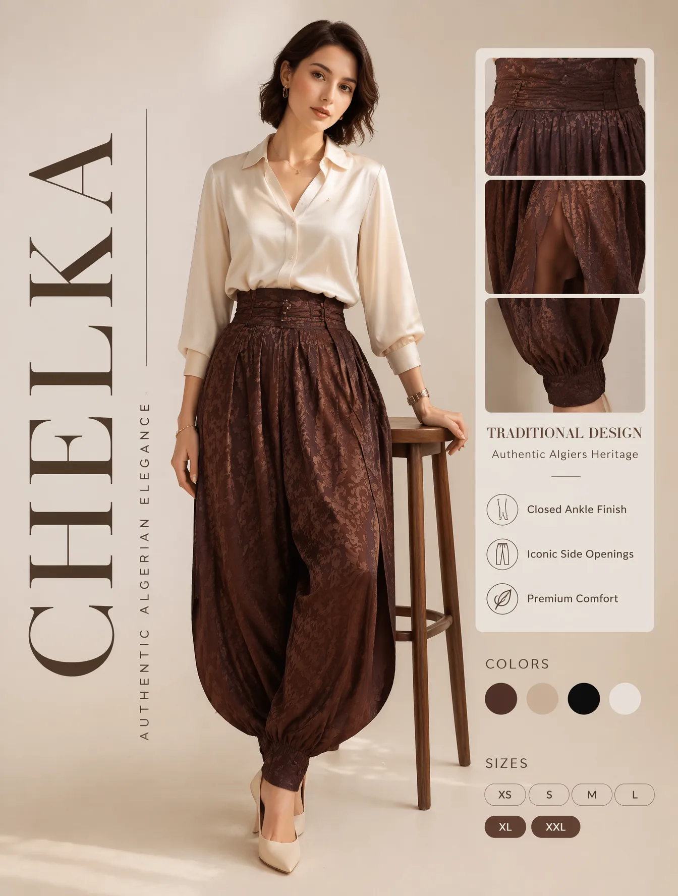 **Luxury women's fashion advertising poster**, ultra-prem...