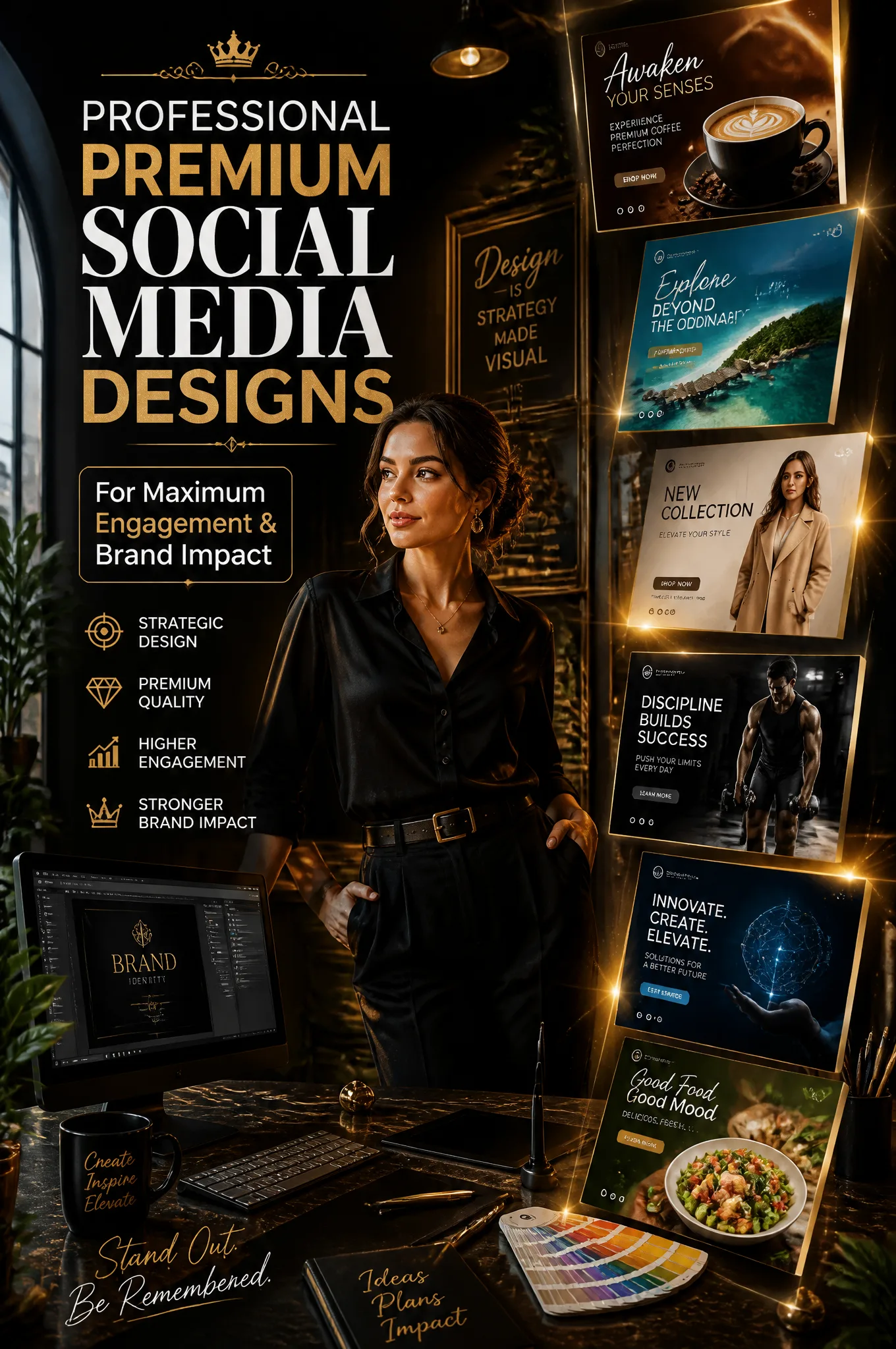 Design an extraordinary detailed masterpiece vertical soc...