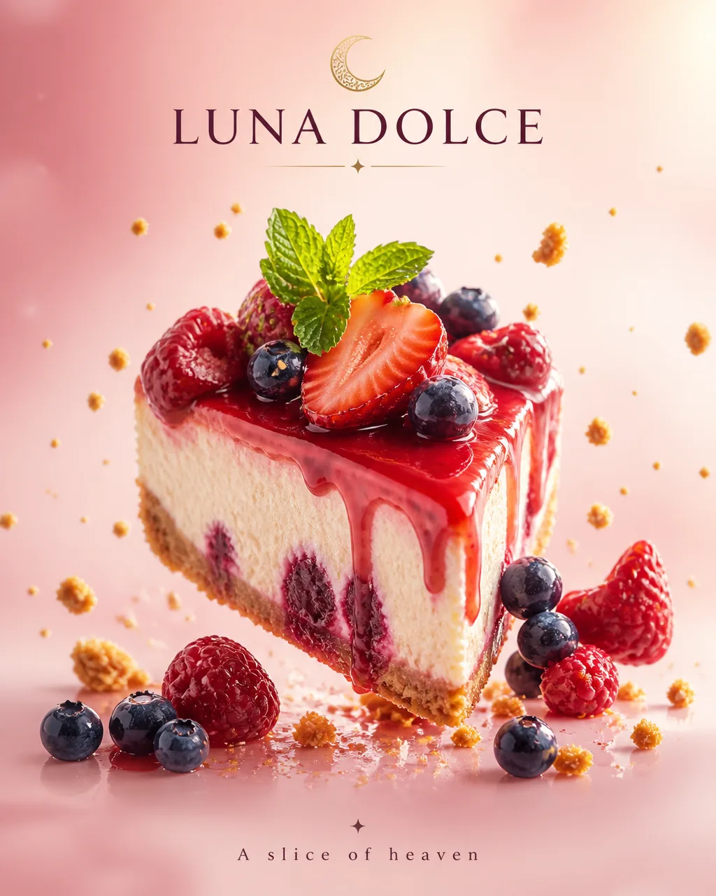 Реклама чизкейка LUNA DOLCE