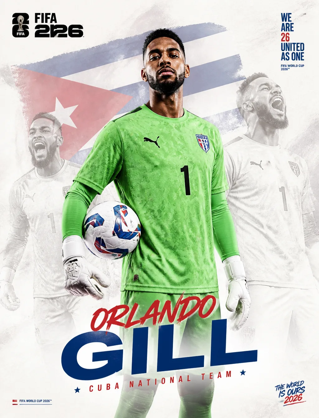Subject: Orlando GillBackground: white backdrop + a slide...