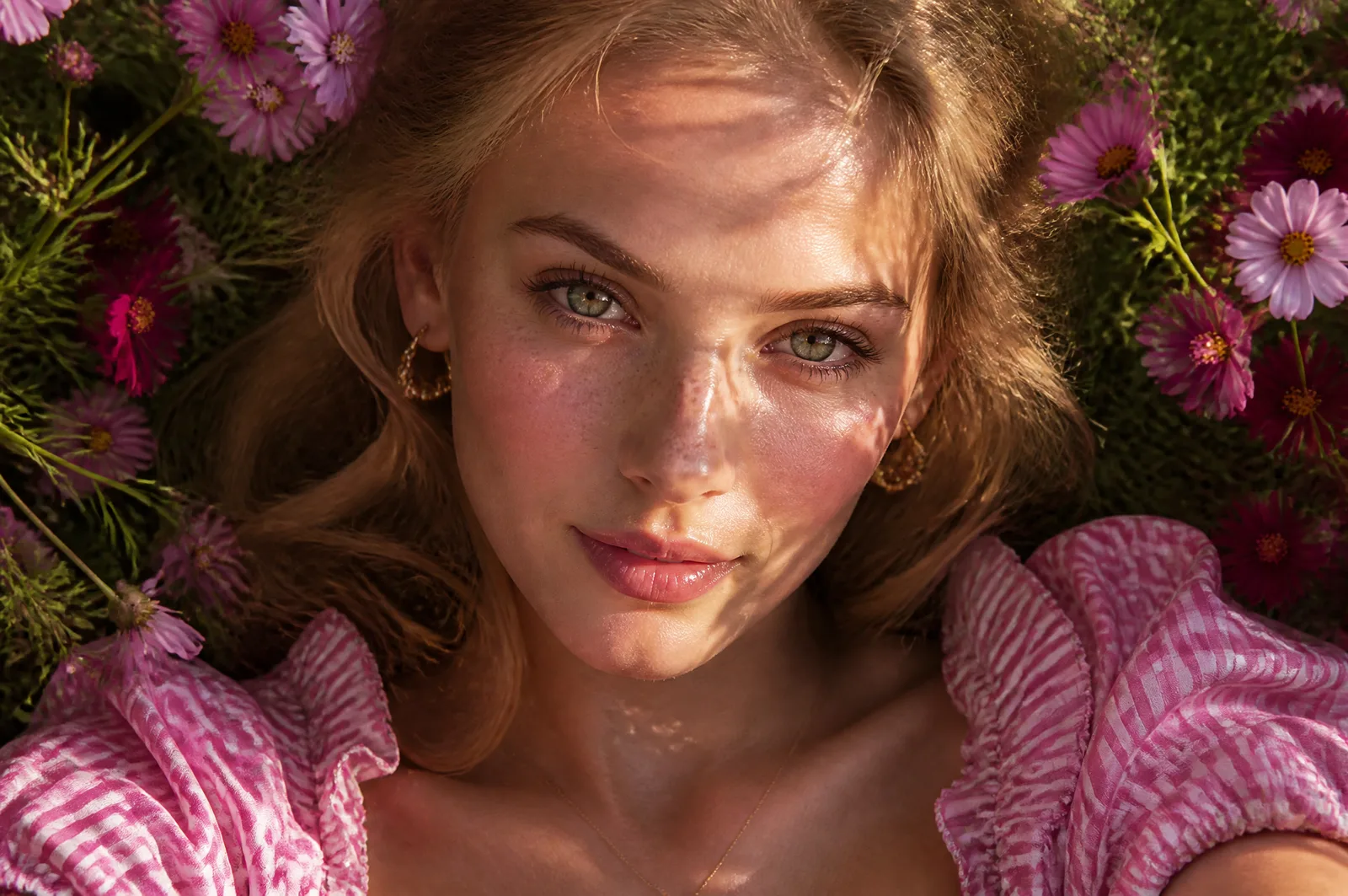 Ultra-realistic fashion beauty portrait of a stunning you...