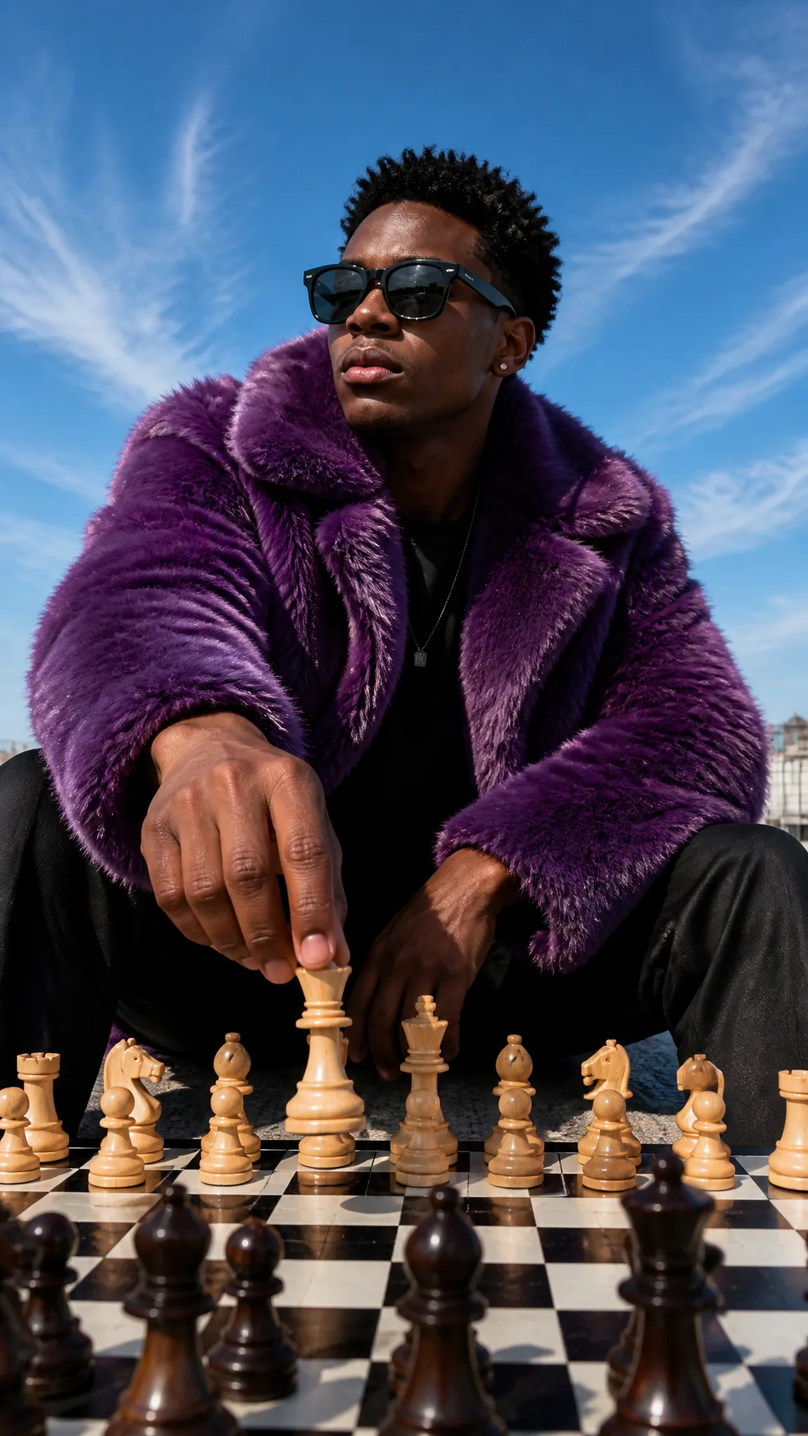 A young Black man, appearing to be in his early twenties,...