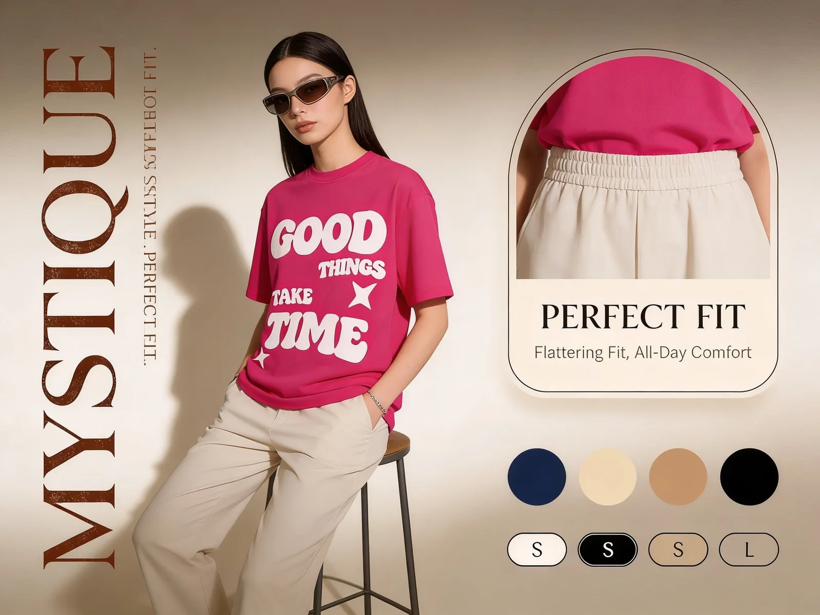 Luxury fashion advertisement poster, ultra-premium editor...
