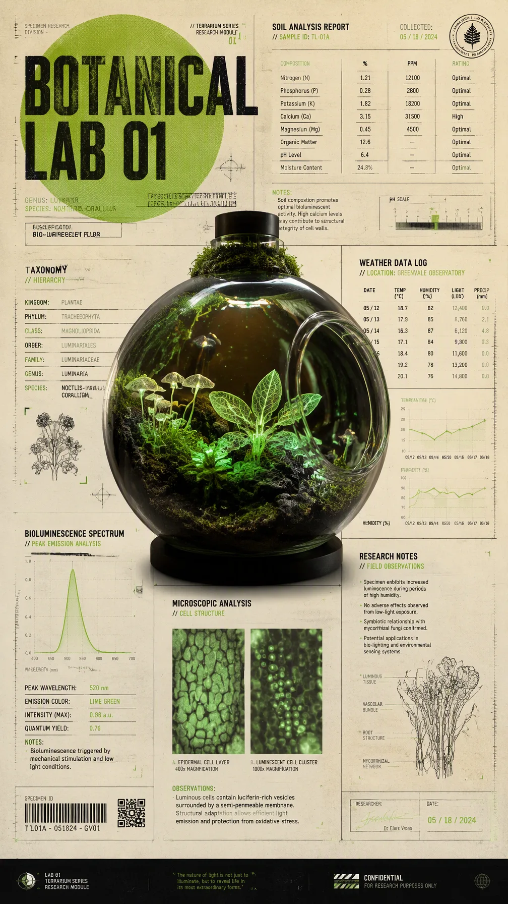 Экспериментальный ботанический постер