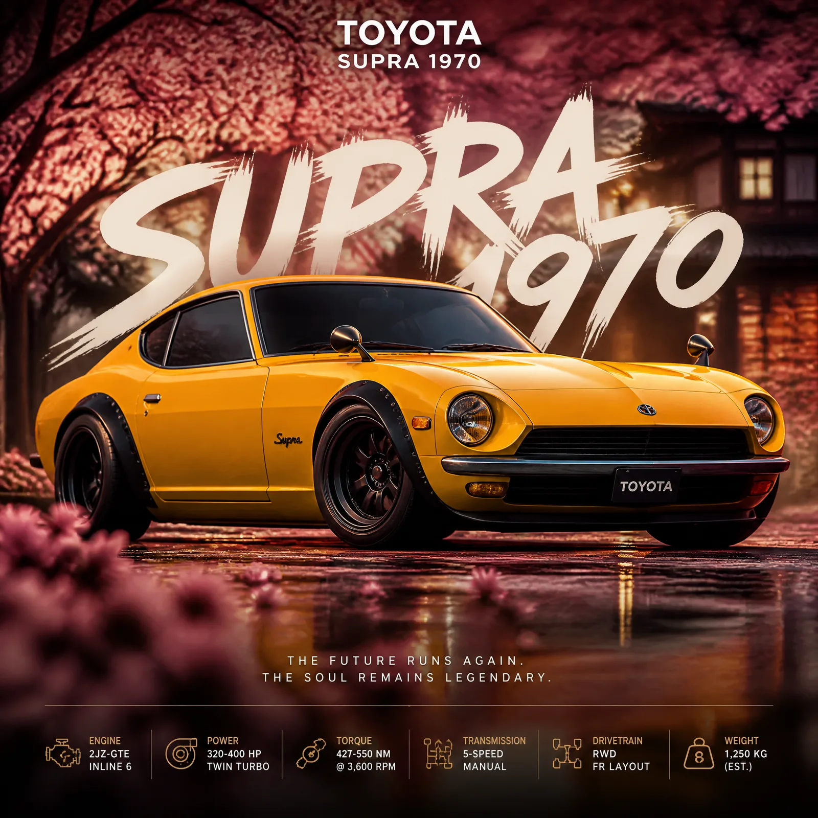 Create an ultra-premium cinematic automotive poster artwo...