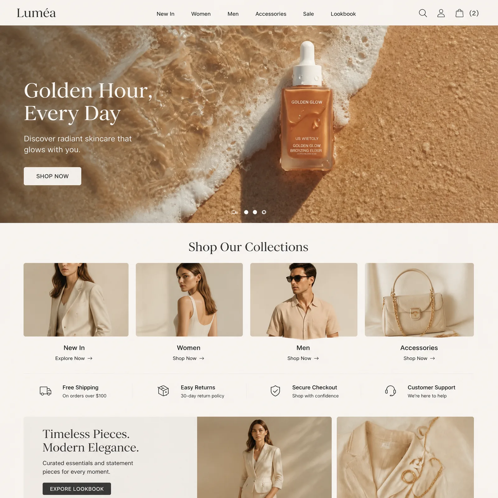 This project showcases Luméa, a modern fashion e-commerce...
