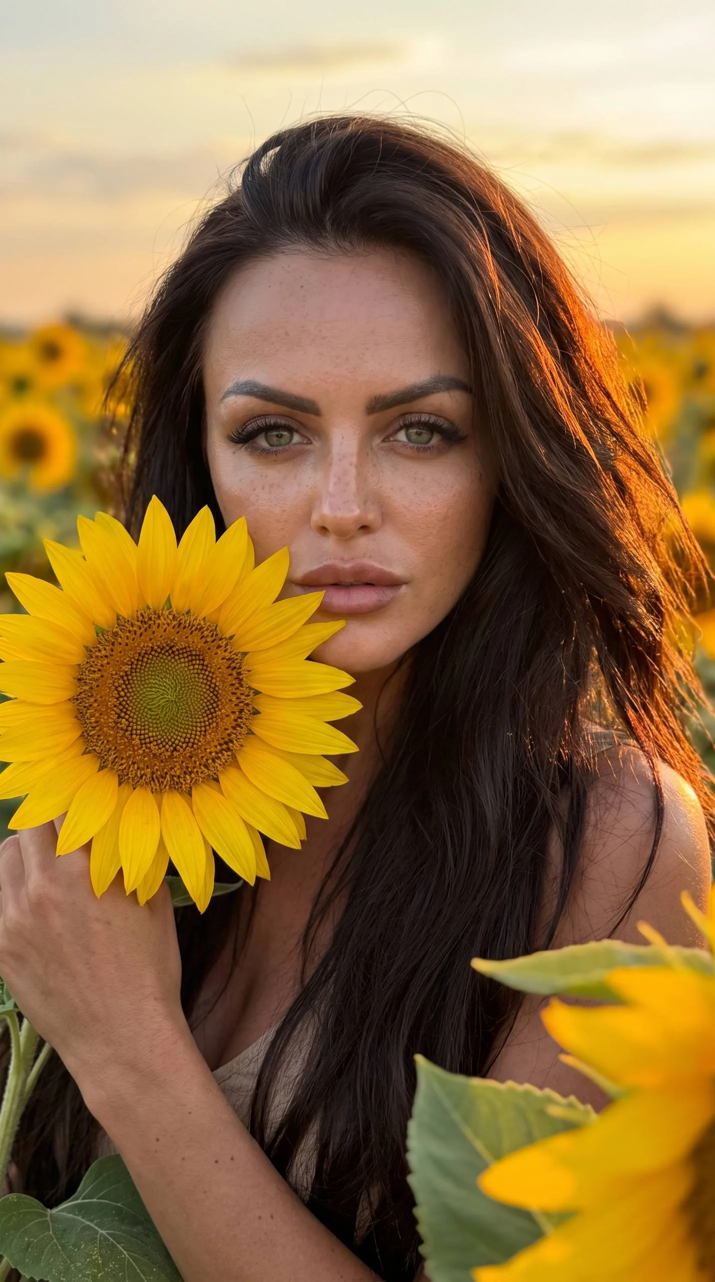 🌻 Портрет в подсолнухах