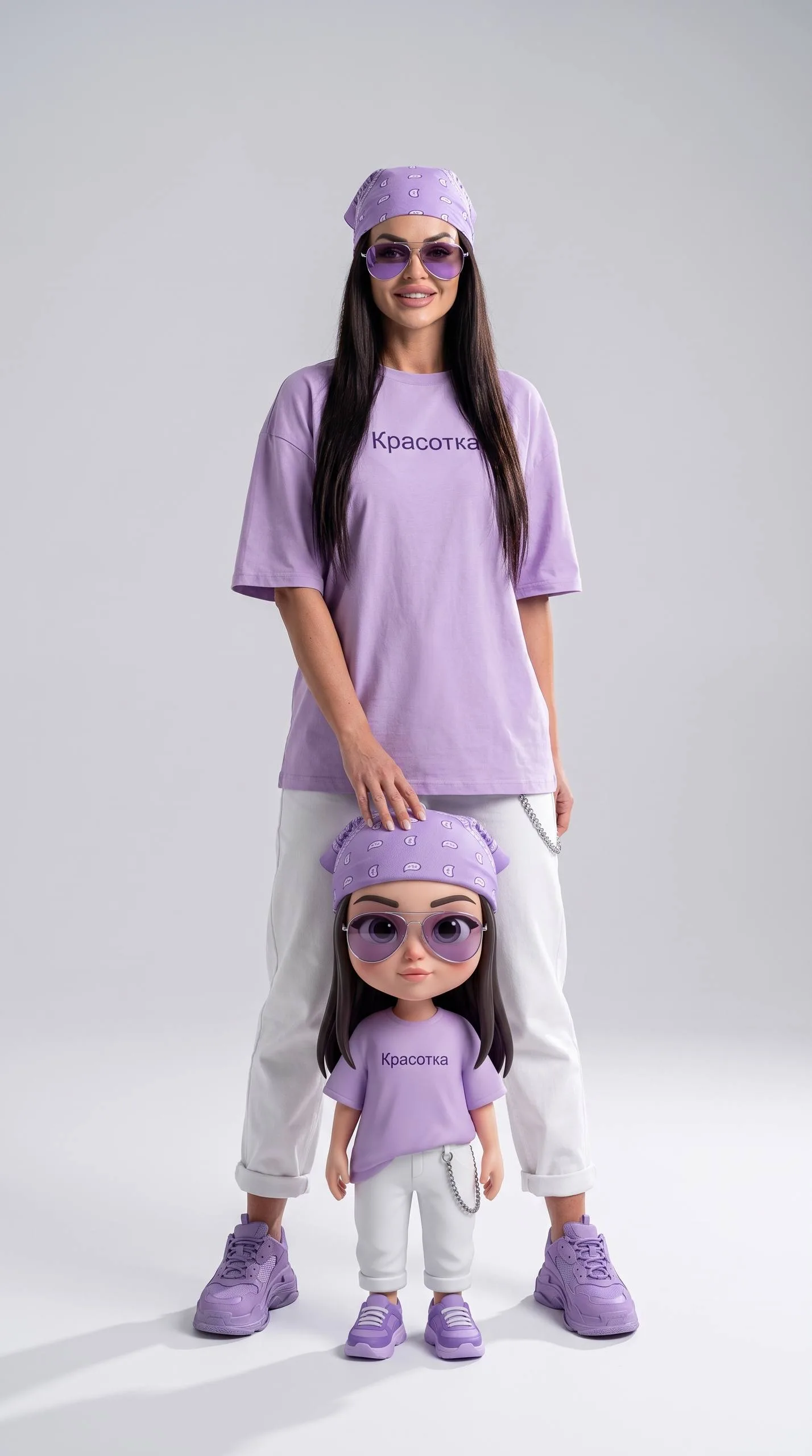 🪆 Fashion-кадр с мини-копией