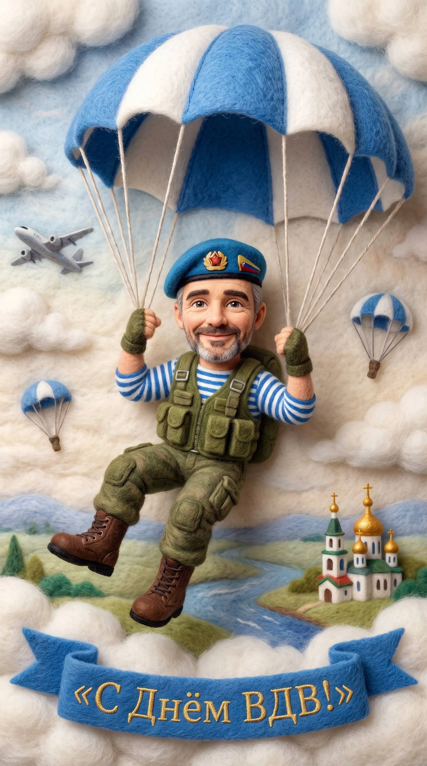 🧶 Войлочный десантник