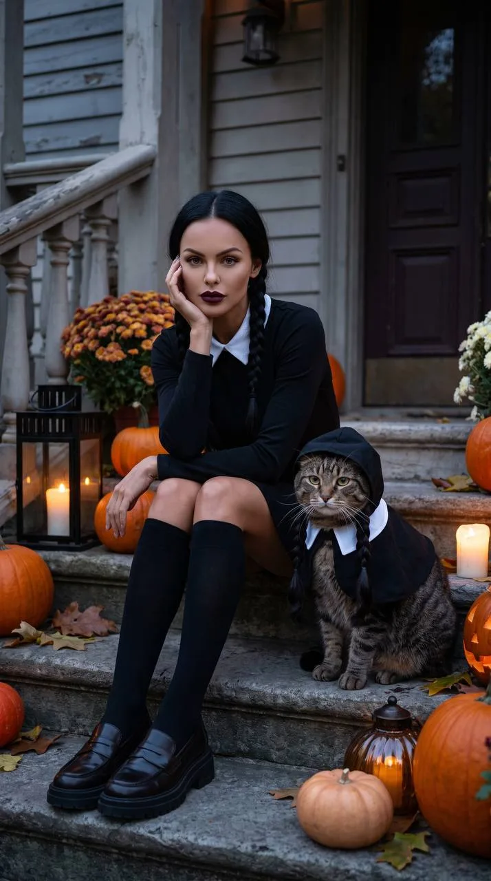🐈 Готический образ с котом