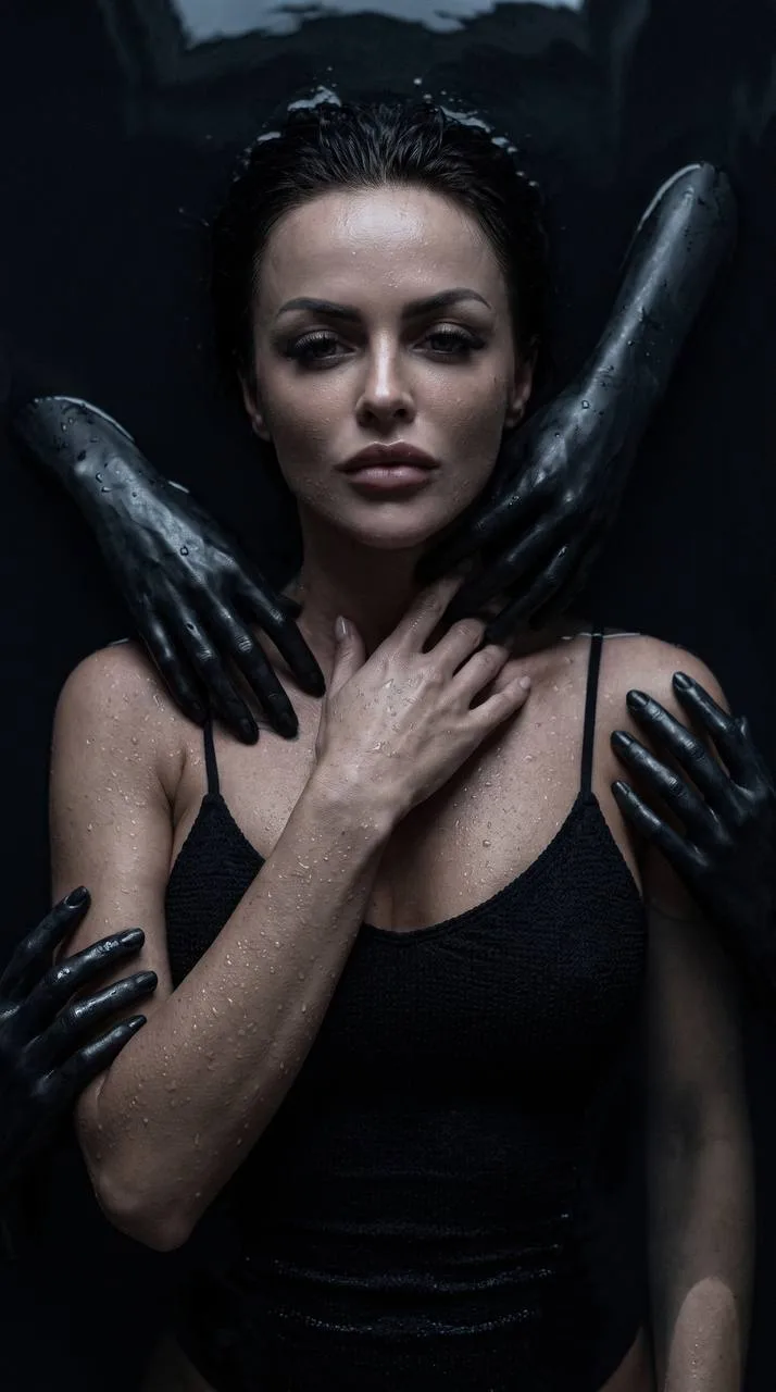 🖤 Загадочный портрет в воде